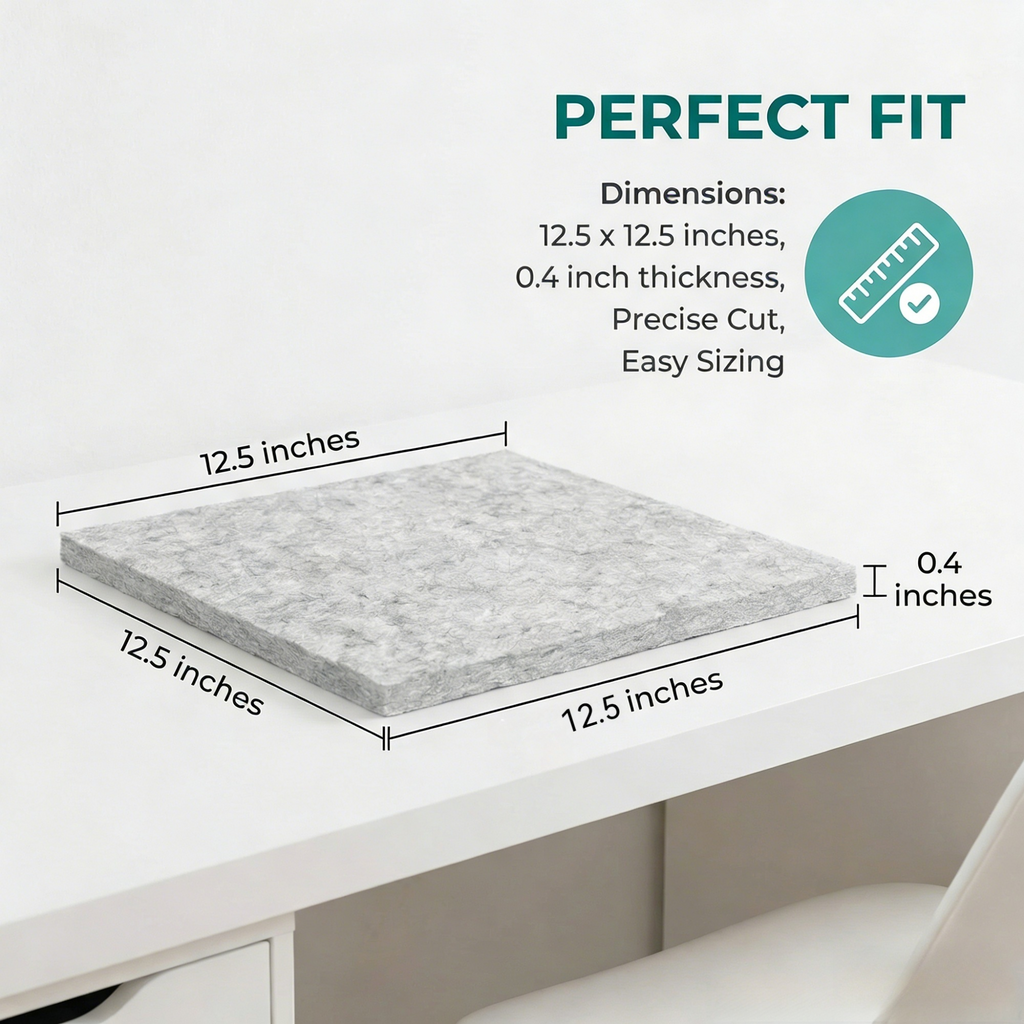 XP9 Premium Acoustic Panels for Wall & Ceiling – Eco-Friendly Soundproofing Material for Home Theater, Office Noise Control & Studio Sound Treatment