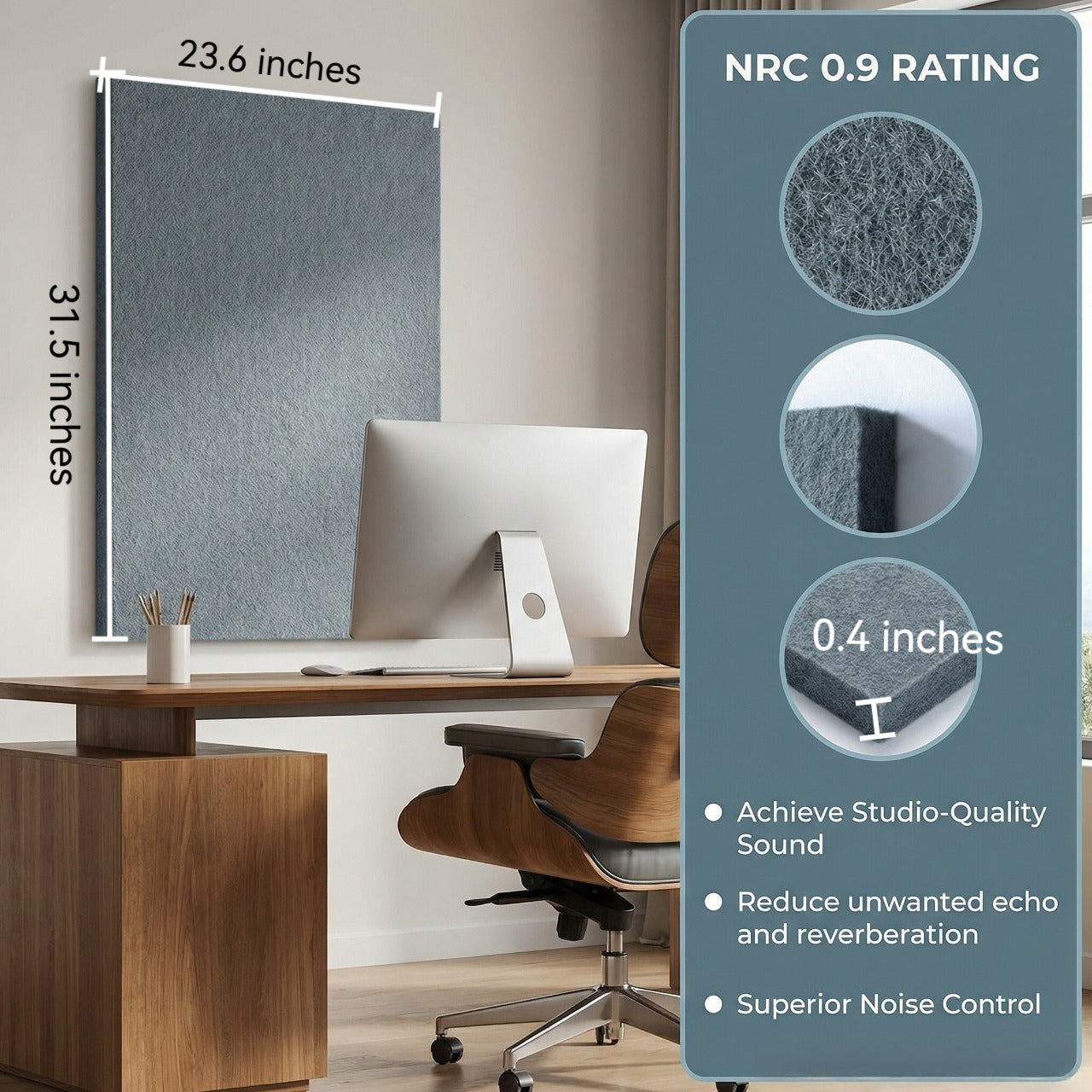 XP9 Premium Acoustic Panels for Wall & Ceiling – Eco-Friendly Soundproofing Material for Home Theater, Office Noise Control & Studio Sound Treatment