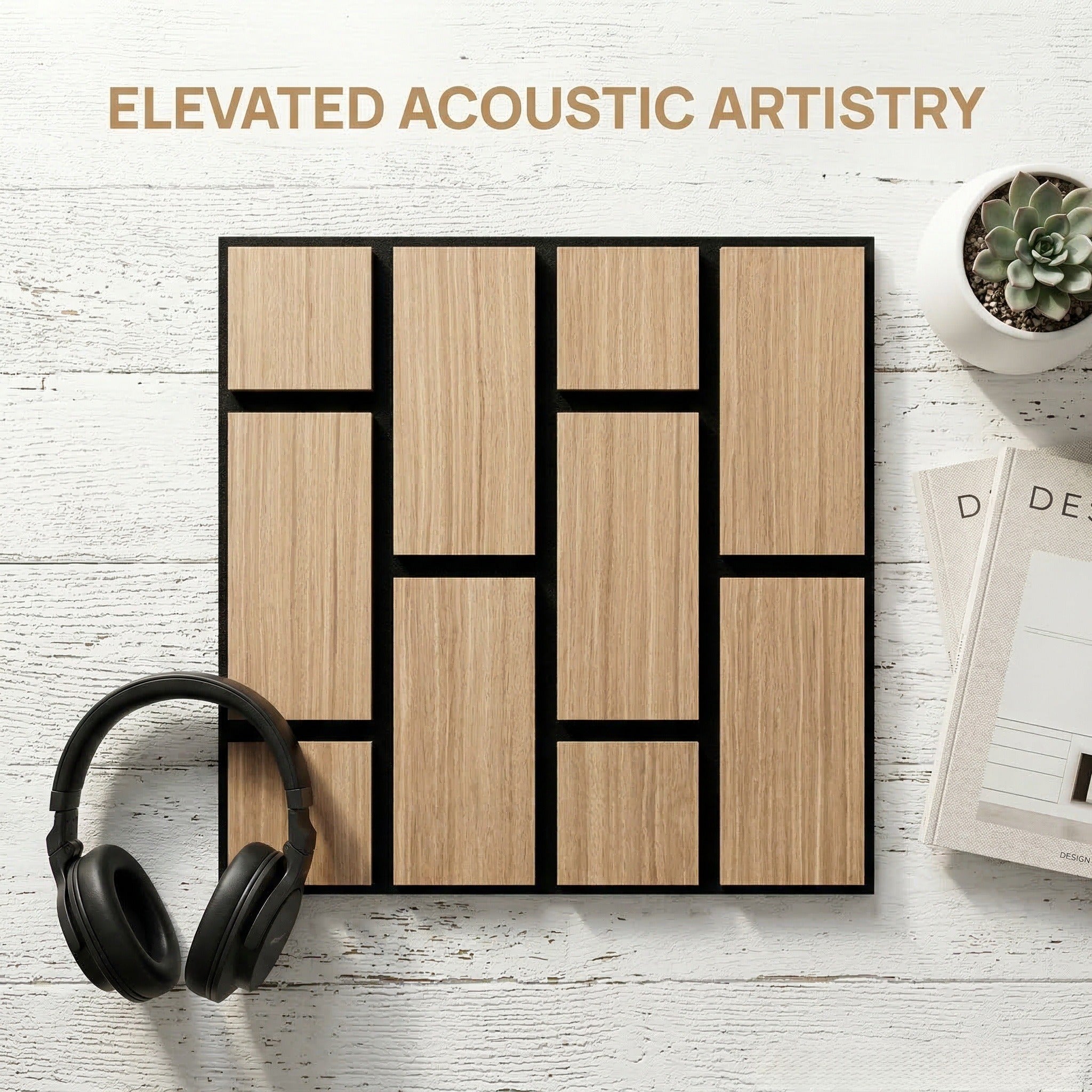 XWH66- Custom Sound-Absorbing Panels- Premium Soundproof Wall Panels 4pieces