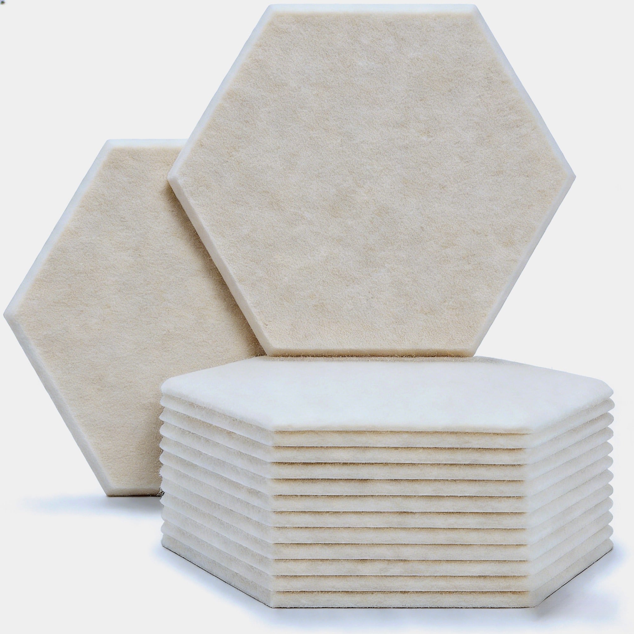 XA9 Premium Acoustic Panels for Walls – Hexagon Sound Absorbing Panels, Peel and Stick Polyester Fiber Acoustical Wall Panels for Noise Dampening in Room