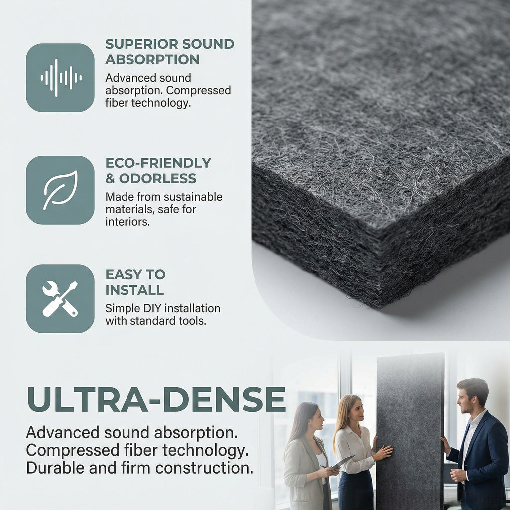 XP9 Premium Acoustic Panels for Wall & Ceiling – Eco-Friendly Soundproofing Material for Home Theater, Office Noise Control & Studio Sound Treatment