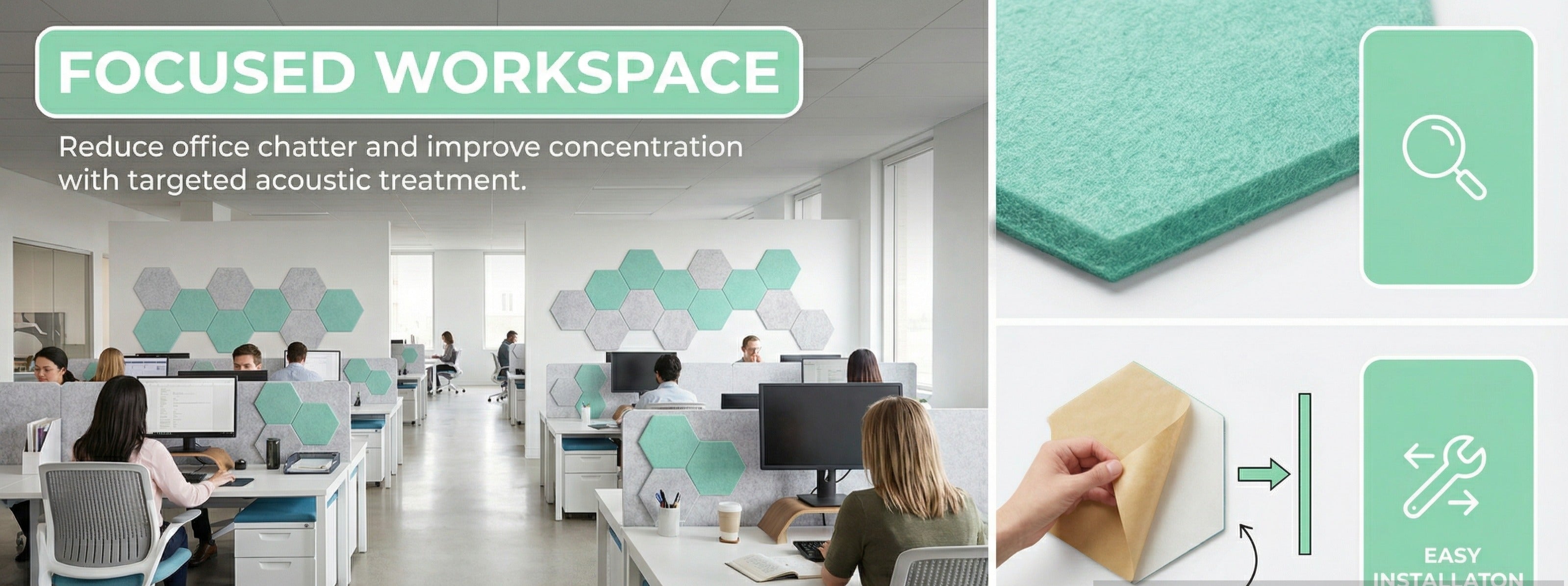 XA12 Hexagon Sound Absorbing Panels