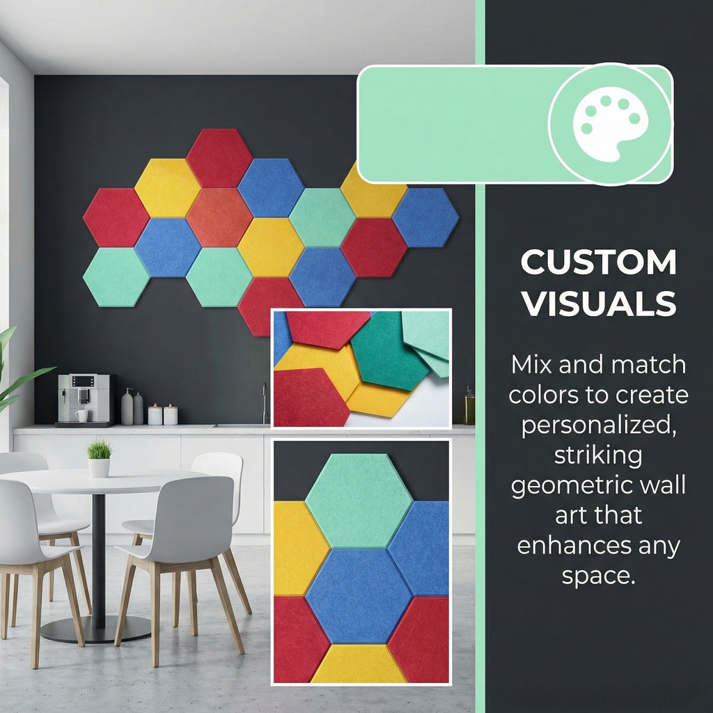 XA12 Hexagon Sound Absorbing Panels