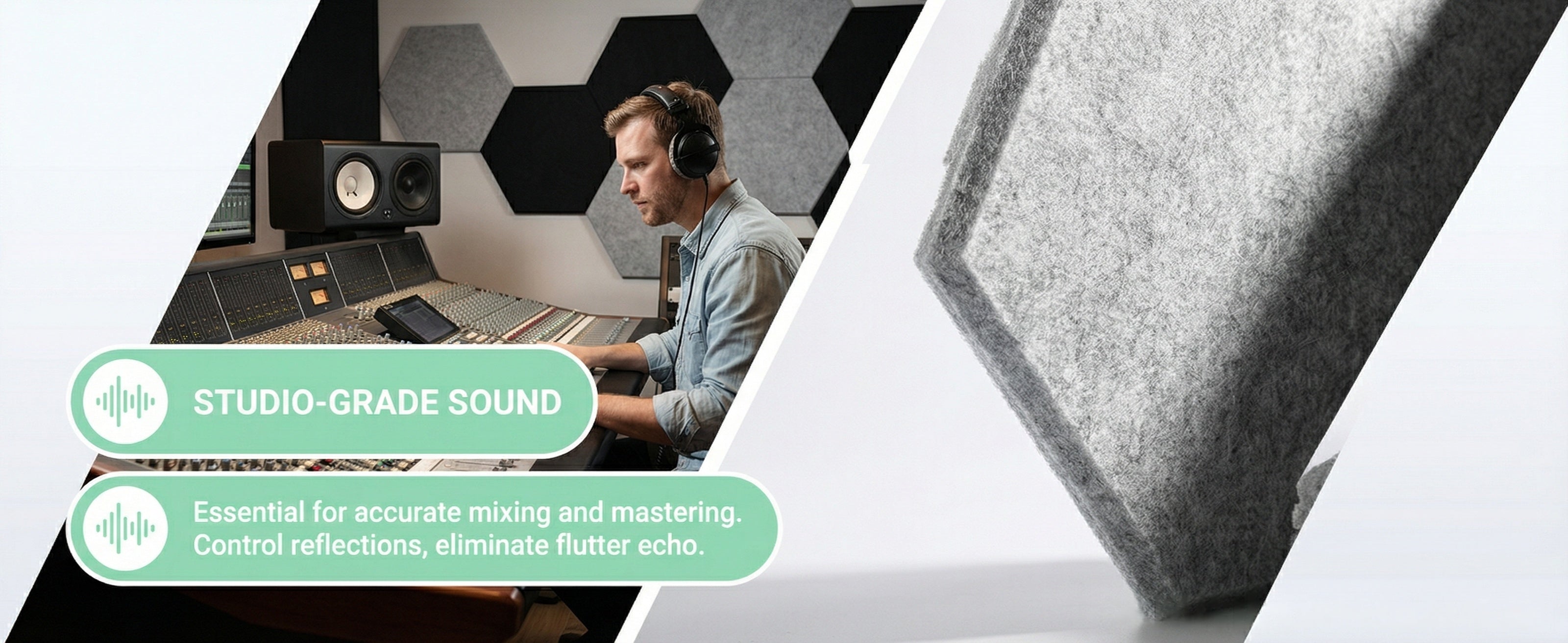 XA12 Hexagon Sound Absorbing Panels