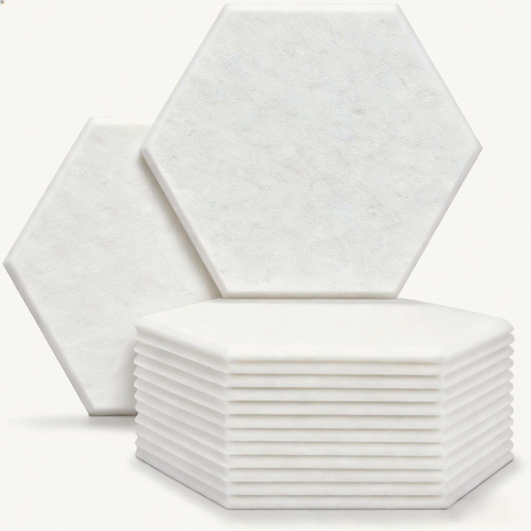 XA9 Premium Acoustic Panels for Walls – Hexagon Sound Absorbing Panels, Peel and Stick Polyester Fiber Acoustical Wall Panels for Noise Dampening in Room